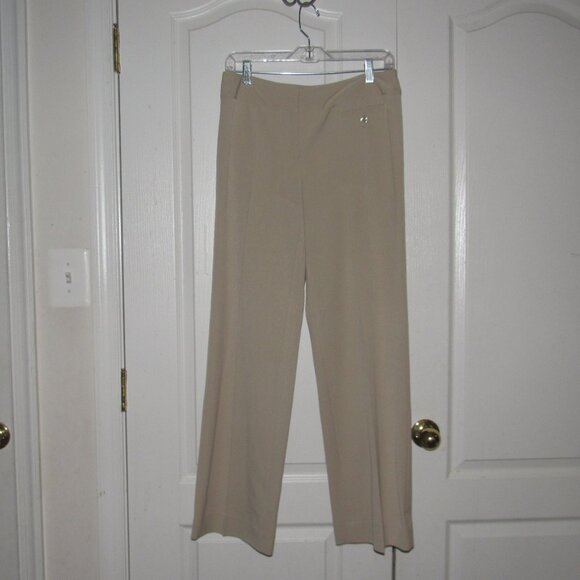 Atelier Stretch Washable Straight Leg Dress Pants – Beige Tan, Size 4 - Picture 2 of 7
